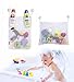 Boxiki kids Bath Toy Organizer for Baby Bath Toys Bath Toy Holder Set with 4 Anti-Slip Suction Cups & Adhesive Hooks. Bath Toy Storage and Shower Toy Holder for Baby Toys, Shampoo & Soap.