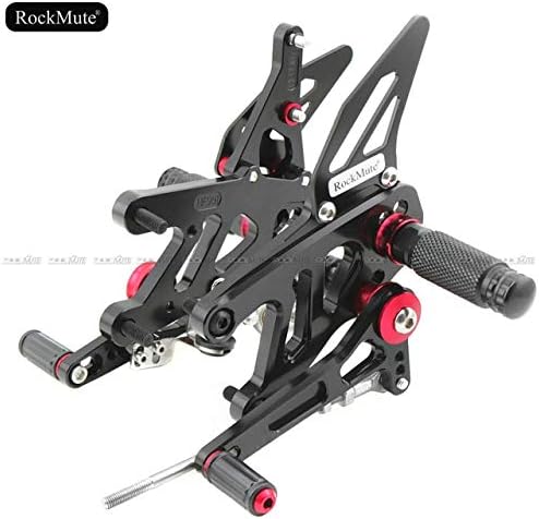 Frames & Fittings Motorcycle Rearsets for Aprilia RSV4 Factory/R APRC ABS 2013-2016 Adjustable Footrest Shift Lever Brake Pedal Foot Pegs Rear Set - (Color: Black)