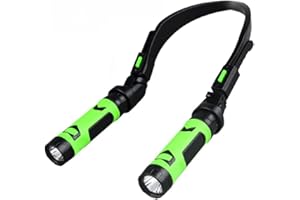 Rechargeable Neck Light, USB Dual LED Neck Lamp With Flexible Rotating Heads And Magnetic Mount For Hands-Free Lighting