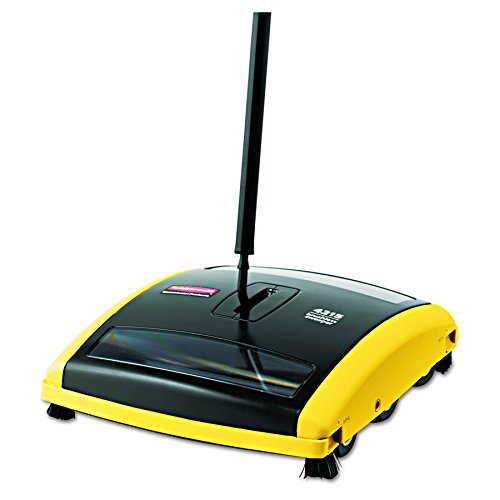 Rubbermaid Commercial 421588BLA Brushless Mechanical Sweeper, 44" Handle, Black/Yellow