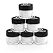 GLITTIES - (6PK) - Iridescent White Glitter Kit -6 Different Holographic Loose Glitter Sizes, Fine Powder, Hexagons & Square Glitter - Solvent Resistant & Cosmetic Grade for Nails & Skin - (60 Grams)