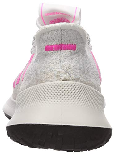 adidas Women's SenseBOUNCE + Running Shoe, White/Shock Pink/Grey, 6.5 M US | Pricepulse
