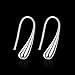 Annymall Fashion Jewelry Women Teardrop Drop Hoop Plated 925 Sterling Silver Plated Earrings (Large)