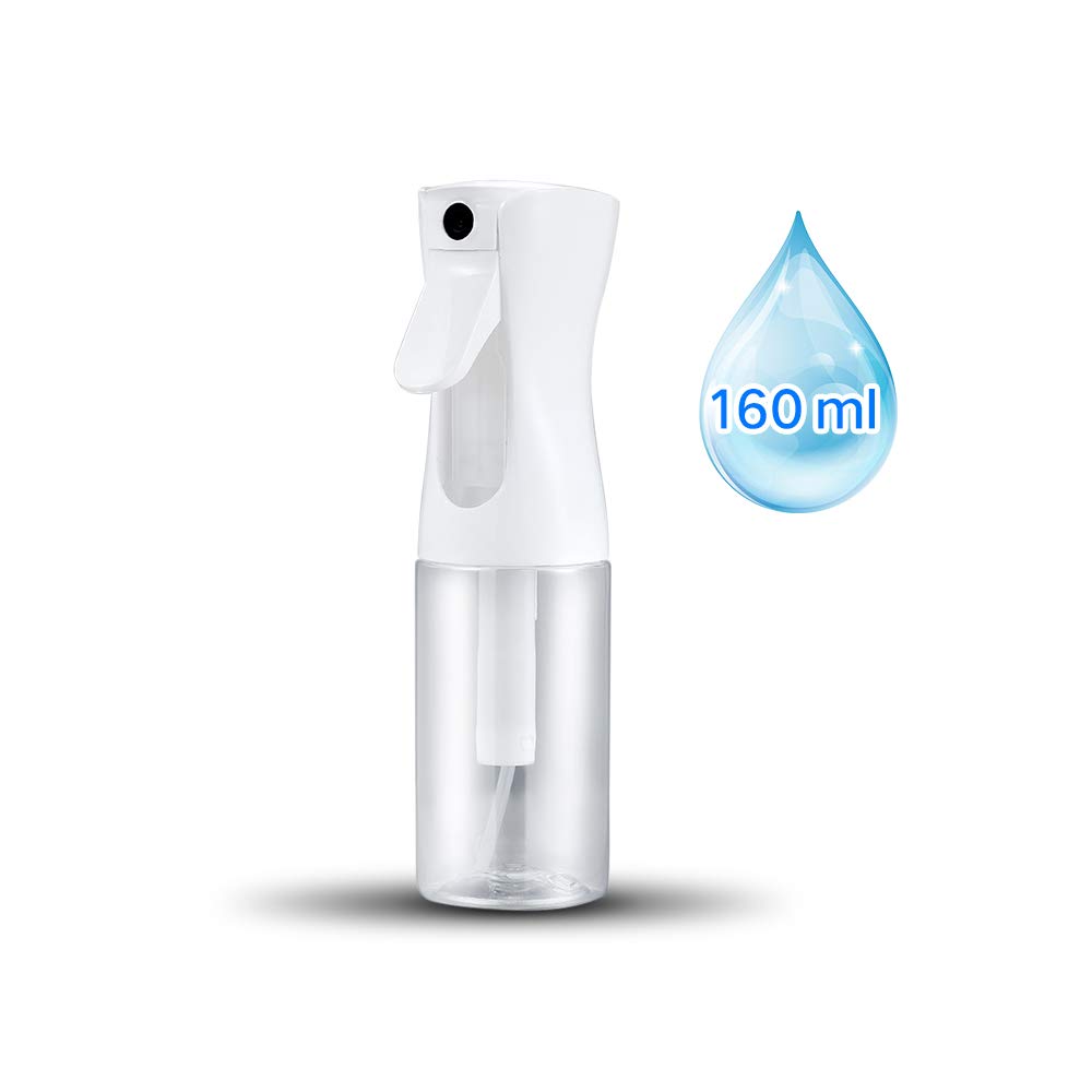 Empty Spray Bottle -5.4oz/160ml Hair Spray Bottle Mist Sprayer Fine Mist Spray Bottle Mist Spray Bottle Continuous Spray Bottle for Hair Styling, Plants, Cleaning