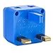 USA to UK Plug Adapter by Yubi Power 2 in 1 Universal Travel Adapter with 2 Universal Outlets - Blue 2 Pack - Type G for United Kingdom, England, Hong Kong, Ireland, Scotland, and More