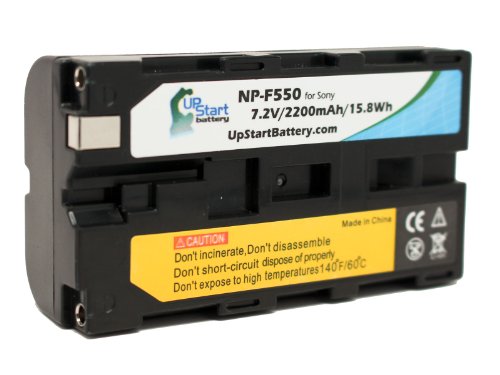 Sony NP-F550 Digital Camera Battery Replacement (2200mAh, 7.2V, Lithium-Ion) - Compatible with Sony HXR NX5U, HDR FX1, NEX FS100, HDR FX7, HVR V1U, HVR Z1U, HVR HD1000U, HDR FX1000, HVR Z5U, DSR PD150