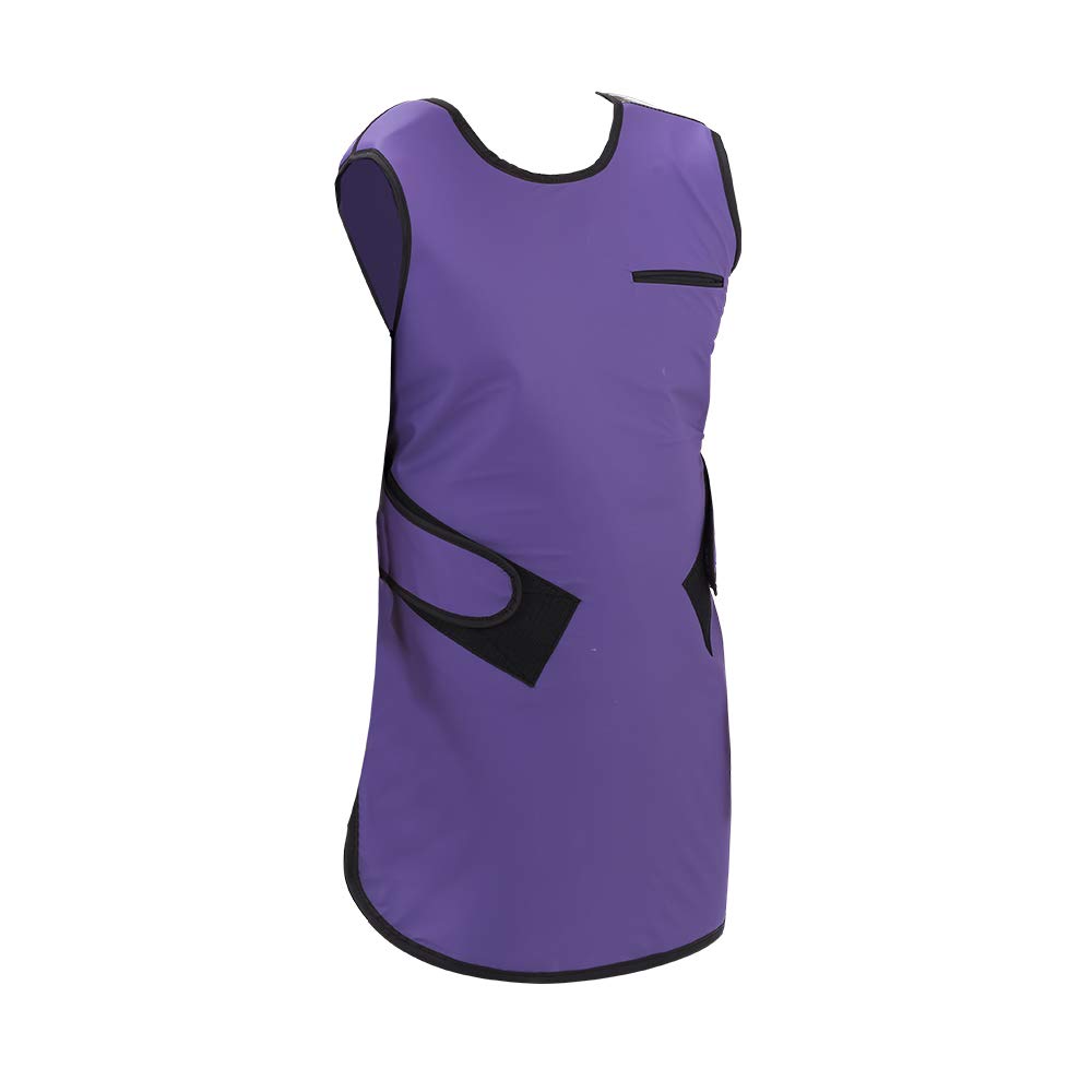Frontal flex back radiation apron, x-ray apron, lead apron in 0.5 lead equivalency, purple (Medium)