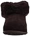 FitFlop Women's Mukluk Shorty Boot, Dark Brown, 7 M US