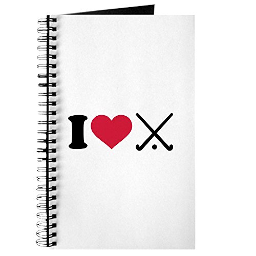 CafePress - I Love Field Hockey Clubs - Spiral Bound Journal Notebook, Personal Diary, Lined