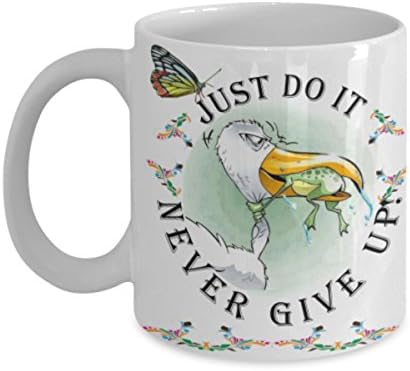 Inspirational coffee mug – Just Do It – Never Give Up – Motivational, Mother’s day, Father’s day, Christmas, Thanksgiving or Graduation Day Unique gifts – INS005