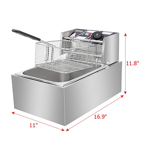 Heavy Duty Deep Fryer Stainless Steel Large Electric Fryers with