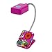 WITHit French Bull Clip On Book Light – Pink Raj – Square LED Reading Light for Books and eBooks, Reduced Glare, Portable and Lightweight, Cute Bookmark Light for Kids and Adults, Batteries Included