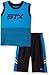 STX Toddler Boys' 2 Piece Performance Tank and Short Set, Sj_Turq, 4T