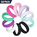 COOLOO 10 Pack Silicone Wedding Ring for Women, Premium Wedding Bands Thin and Stackable Durable Comfortable Rubber Rings, Black White Pink Silver
