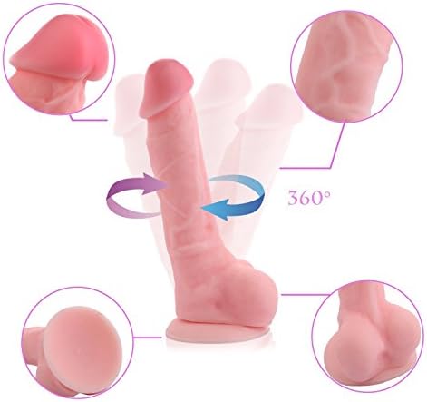 USA SELLER 8 Inch Realistic Flesh Dual Density Silicone D-ildo w/ Suction Cup(SHIP FROM USA)