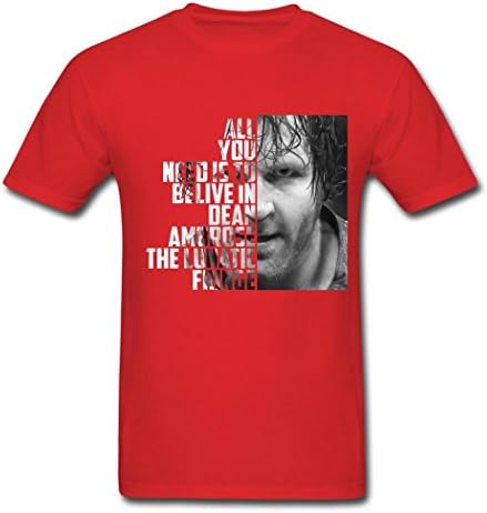 Rep Dean Ambrose Face Picture Popular tee shirts for Men XL