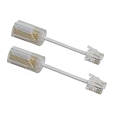 Telephone Cord Detangler, Uvital Anti-Tangle Phone Cable 360 Degree Rotating Landline Swivel Cord Untangler(White,2 PCS)