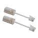 Telephone Cord Detangler, Uvital Anti-Tangle Phone Cable 360 Degree Rotating Landline Swivel Cord Untangler(White,2 PCS)