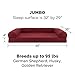 Furhaven Pet Dog Bed | Orthopedic Quilted Traditional Sofa-Style Living Room Couch Pet Bed w/ Removable Cover for Dogs & Cats, Wine Red, Jumbothumb 2