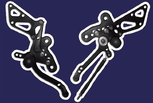 VooDoo Industries VRD1309 Black Rear Set for Suzuki GSX-R 600/750 - Thumbnail 4