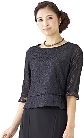 モノワール Monoir 喪服 レディース 礼服 夏 夏用 ウォッシャブル 洗える 総レース ブラックフォーマル セットアップ ブラウス 04p