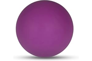 WOVTE Massage Lacrosse Ball for Myofascial Release, Foot, Back, Trigger Point Treatment Ball, Muscle Knot, Yoga(Purple)