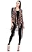 CCFW Various Pattern Printed Long Scarf Vest with Uneven Hem Animal Paisley (29 Brown)