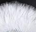 BABEYOND Marabou Feather Fan 20s Vintage Folding Fan Flapper Hand Fan for Costume Dancing Show Tea Party Wedding Decoration (White)
