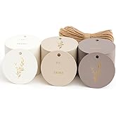 Floral Thank You Gift Tags with String Attached, Small Thank You for Celebrating with Us Gift Bag Tags for Presents and Perso