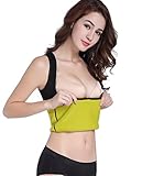 Bakerdani Womens Hot Sweat Tank Top Body Shaper Neoprene Shapewear Comfortable Gym Vest Black