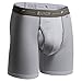 2UNDR Men's Day Shift Boxer Brief, White/Grey, Large