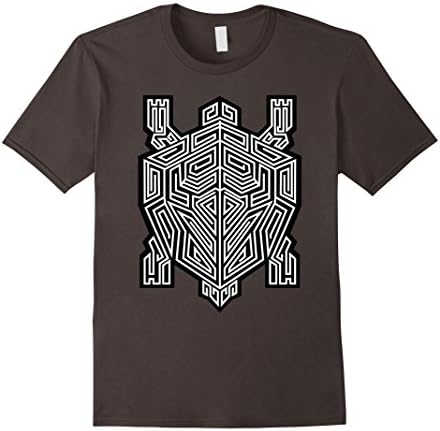 Mens Turtle mandala native american symbol t shirt 3XL Asphalt