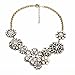 Fit&Wit Golden Tone Jewelry Sets Rhinestone Crystal Drop Dangle Earrings Or Statement Necklace (Necklace2)