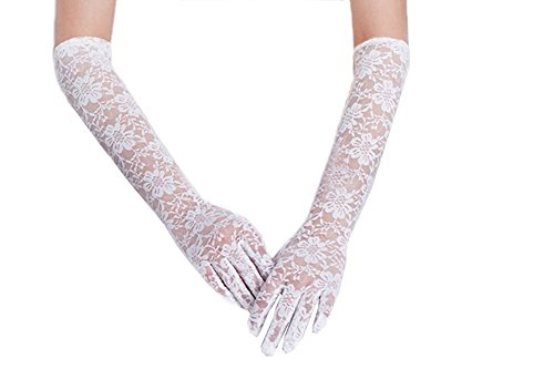 Women's Elegant Lace Gloves (Long-ivory)
