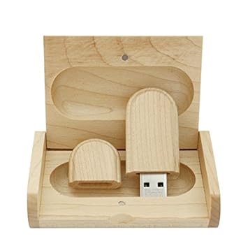 yaxiny 8GB 3.0 Ahorn Holz USB Flash Drive mit Holzbox