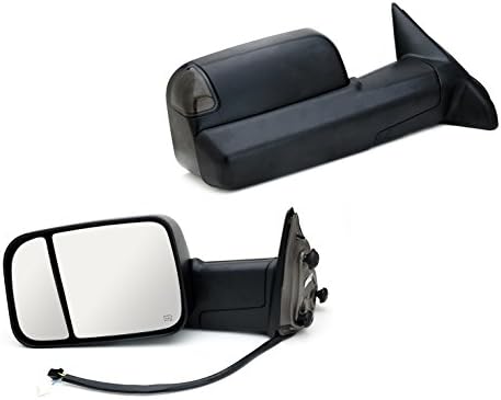 Vx Auto Power Heated Towing Mirror Pair L+R For For 09-16 Dodge Ram Smoke LED Signal Light