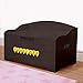 Personalized Dibsies Modern Expressions Toy Box - Espresso (Signature Series - Girls) (Signature Series - Girls)