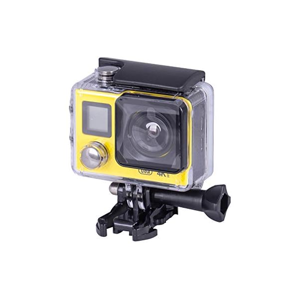 Trevi GO 2500 4K Videokamera Go Sport Action HD WiFi, Dual Display, 30M Unterwasserhülle, USB, Mini-HDMI, Micro-SD…