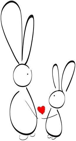 Bunny Love Print, Wall Art, Decor, Nursery, Unique Gift, I Love You