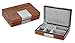 LEO LION Men's Jewelry Box Organizer - Small Jewelry Box for rings, cuff links, earrings, necklaces and small items - [Color: Rosewood]