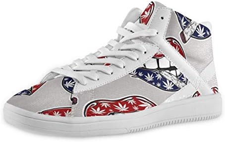 スケートボードシューズ 素敵な唇 タバコ Xマーク メンズ ハイカットスケートボード ミッドカット レースアップ ミドルヒール 評判 スニーカー ショートブーツ クッション性 デッキシューズ ハイトップ ドレスシューズ 運動靴 厚底