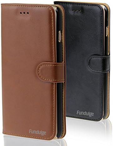 [Brown] Apple Iphone 6 6s Wallet Case, Premium Leather, Ultra Slim, Light Weight, Folio Style with Adjustable Stand &amp; Magnetic Close - Perfect for Executive, Men, Women, Girls - Best Warranty!