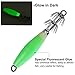 Fluorescent Squid Jig Hooks 10pcs Fishing Squid Cuttlefish Sleeve Jig Lure Octopus Multineedle Baits