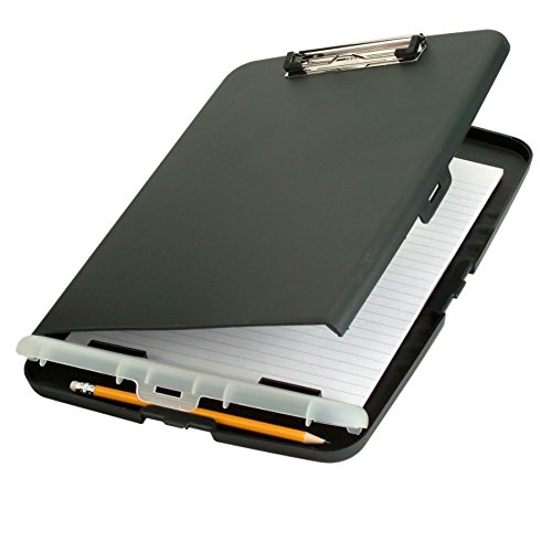Office Depot Portable Clipboard Storage Box, Letter Size, Charcoal, 10030