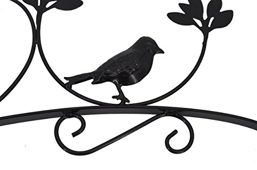 2 Pcs Hanging Plants Bracket Hook Premium Sturdy Iron Hanger with Heavy Duty 6" S-Hook Vintage Style for Planter Bird Feeder Lantern Wind Chime Decoration Perfect Mother's Day Gift (Bird) by OVOV
