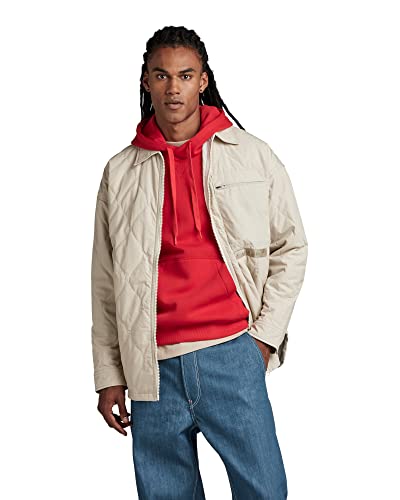 G-Star Men's Unisex Postino Oversized Jacket 2.0, Beige (dk brick D22891-C442-1214), XXL