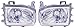 99-04 Nissan Pathfinder Headlights Headlamps Head Lights Lamps Pair Set