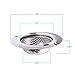 Axetos 2PCS Kitchen Sink Stopper - Stainless Steel, Large Wide Rim 3.25