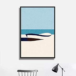 Framed Canvas Wall Art for Living Room, Bedroom Minimalistic Landscape XXVII Canvas Prints for Home Decoration Ready to Hang - 16x24 inches