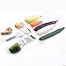 Mandoline Slicer, Vegetable Slicer - ALISKID Stainless Steel Vegetable Grater Shredder Cutter & Julienne Slicer with 3 Blades